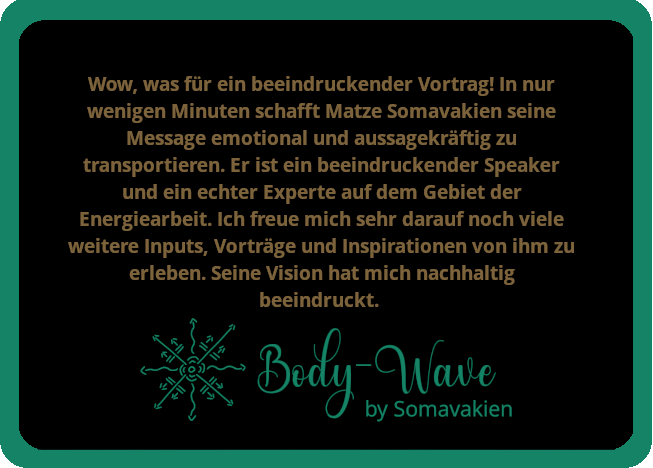 Wow, was für ein beeindruckender Vortrag!